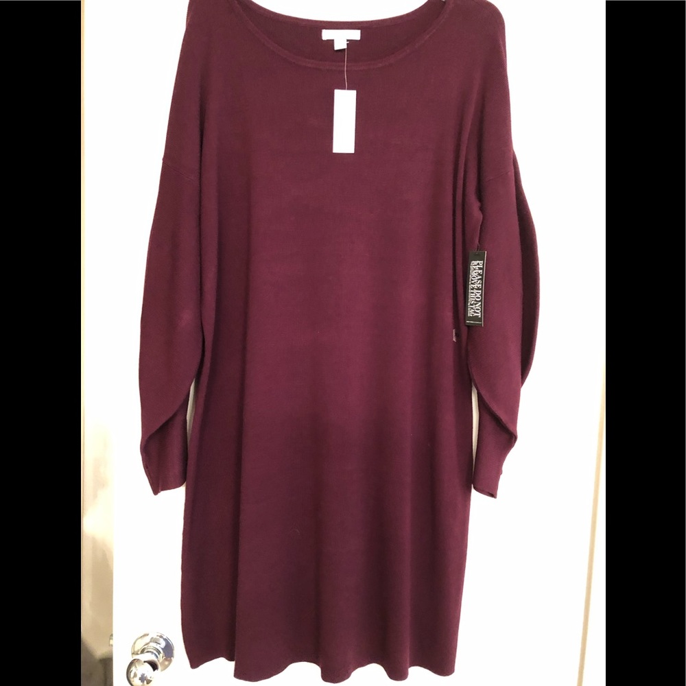 New York and company wine colored dress.